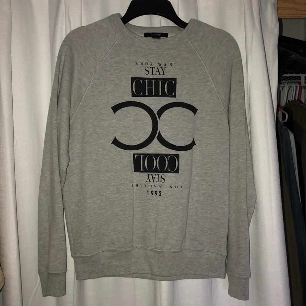 Grey Crew Neck Sweatshirt